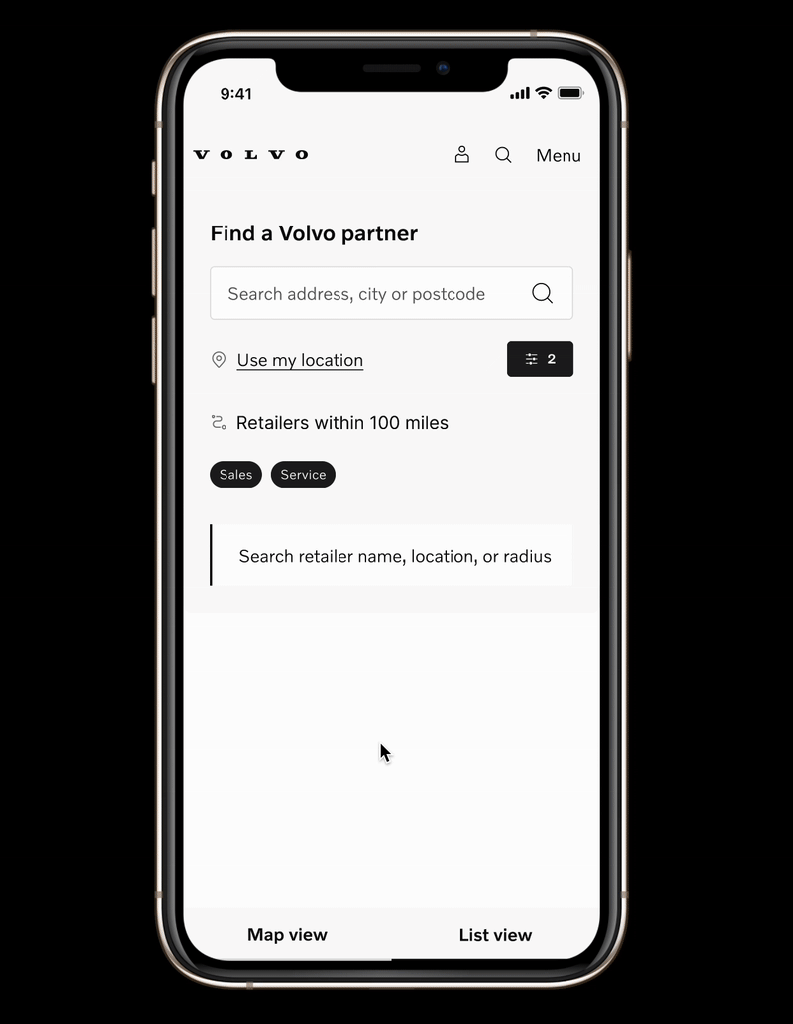 Mob Retail Locator figma prototype